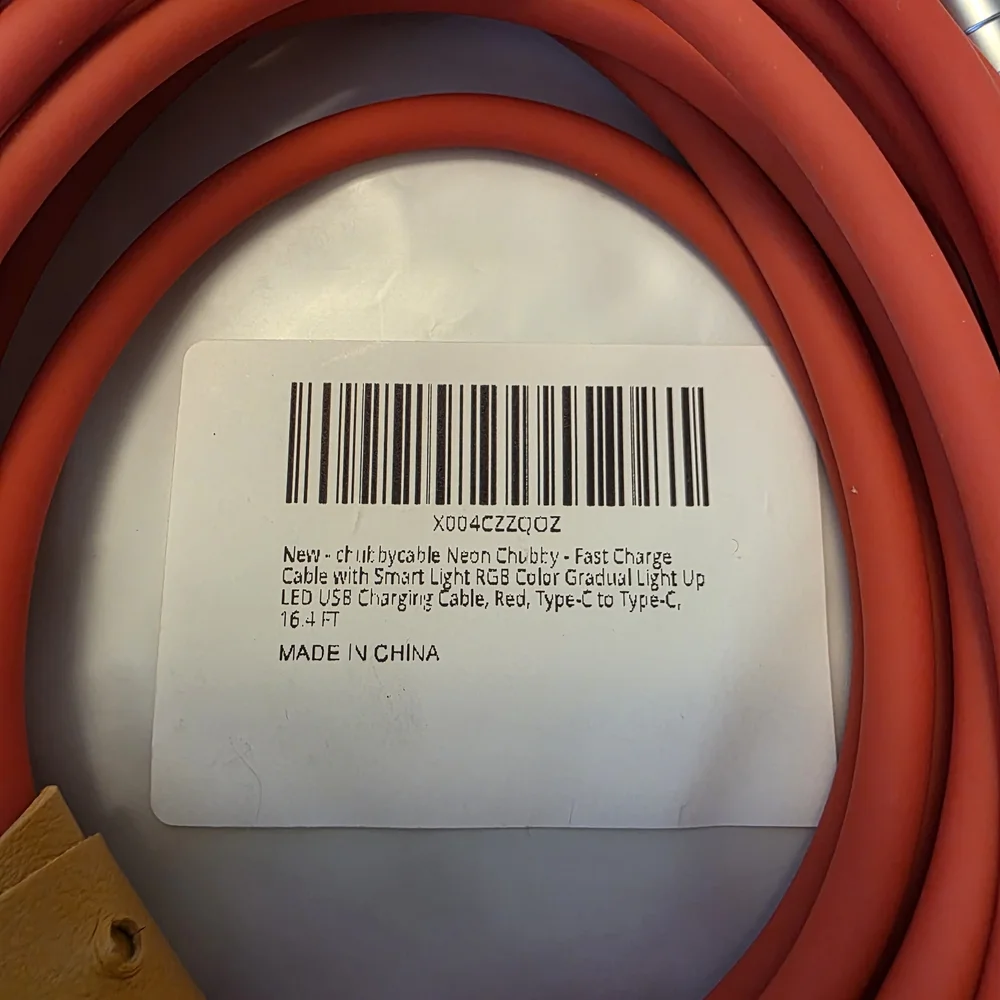Red Charging Cable
